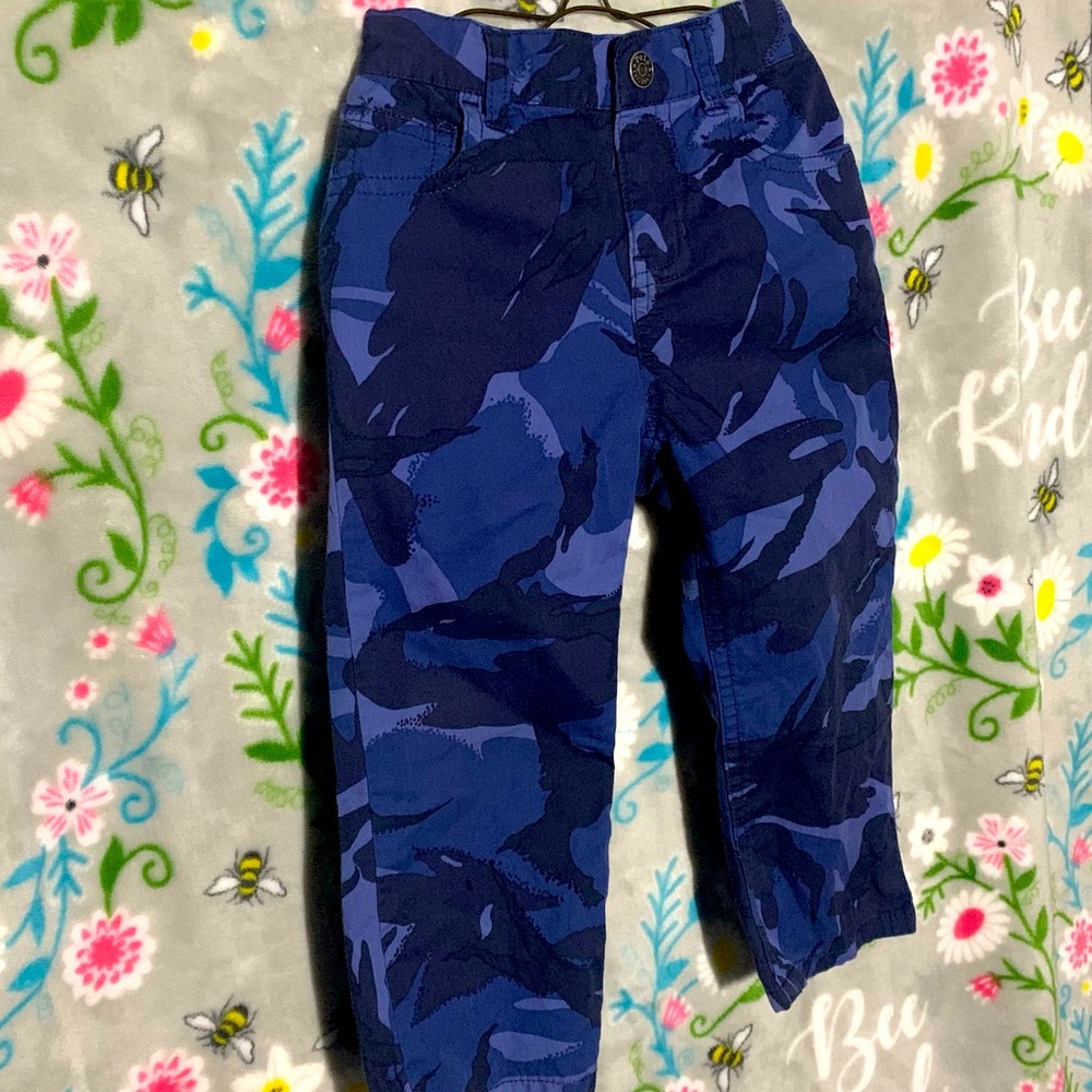 Blue Camouflage Baby Pants